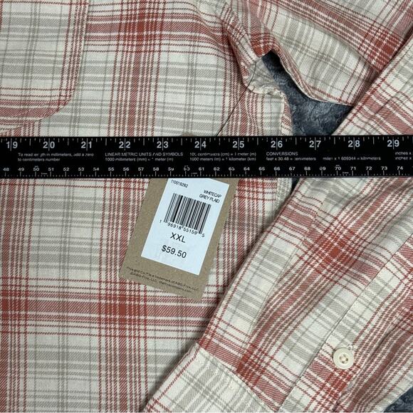Frye and Co. Men’s Regular Fit Long Sleeve Plaid Button-Down Shirt Size XXL - Picture 9 of 12